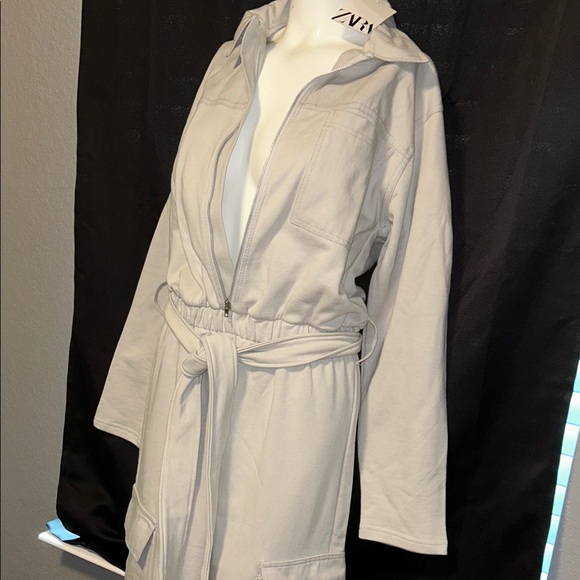 Zara Light Gray Jumpsuit - Picture 4 of 7